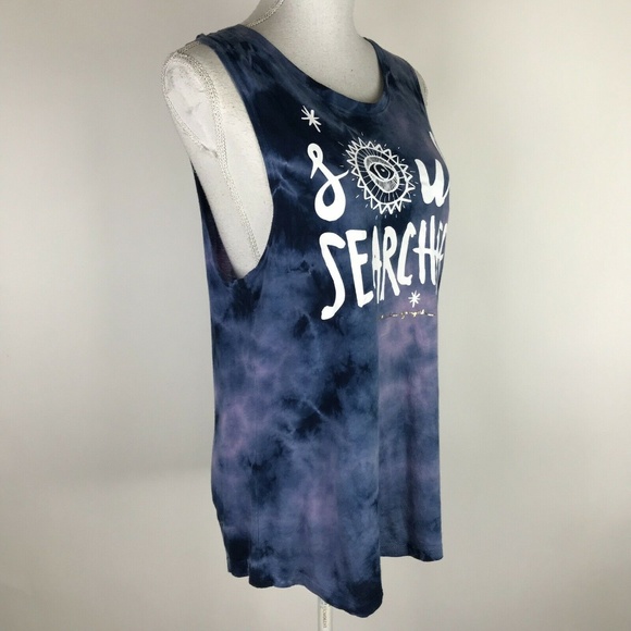 Spiritual Gangster Soul Searcher Top Blue Tie Dye - Picture 4 of 7